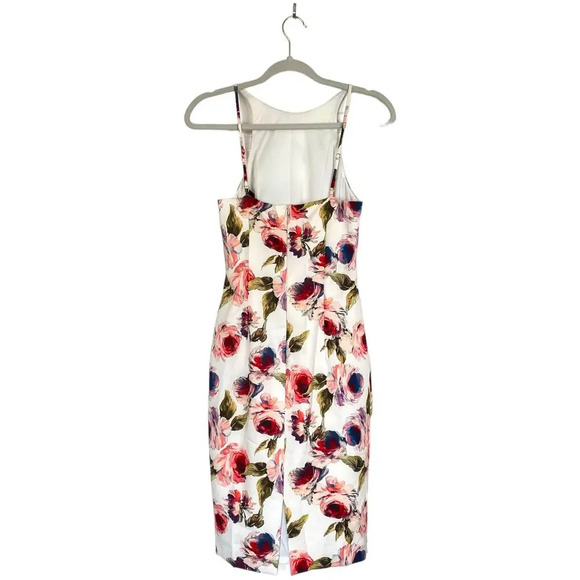 NWT BLACK HALO Alexandria Sheath Dress Impasto Floral Size 2 Cocktail - Picture 4 of 9